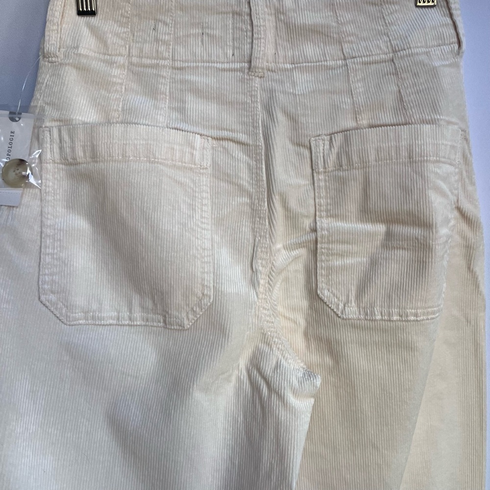 NWT Anthropologie Maeve The Colette Cropped Wide-Leg Corduroy Pants - Picture 11 of 16